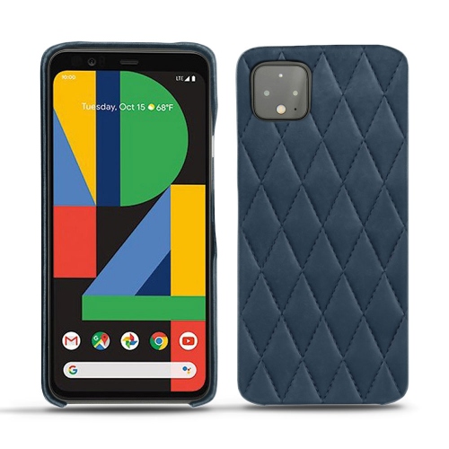 硬质真皮保护套 Google Pixel 4 XLJean vintage - Couture ( Pantone #2f414f  ) 