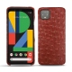 Custodia in pelle Google Pixel 4 XL - Autruche ciliegia