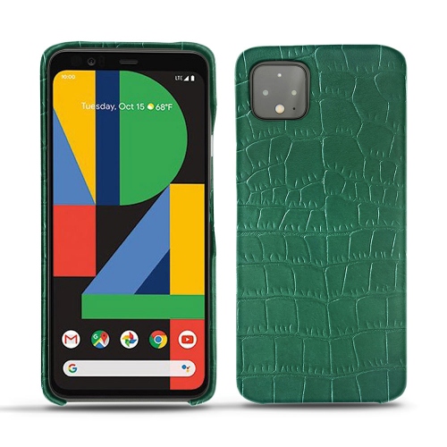 Protections premium - étuis, coques, housses - pour Google Pixel 4 XL par NoreveCrocodile pino ( Pantone #173F35 ) 