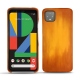 Coque cuir Google Pixel 4 XL - Orange Patine