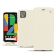Google Pixel 4 leather case - Blanc (  Nappa - White ) 
