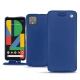 Google Pixel 4 leather case - Bleu océan ( Nappa - Pantone 293C ) 