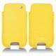 硬质真皮保护套 Samsung GT-i9500 Galaxy S IV - Jaune fluo