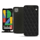 Funda de piel Google Pixel 4 - Ebène - Couture ( Sleek P C12 - Black ) 
