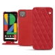 Housse cuir Google Pixel 4 - Rouge troupelenc - Couture