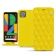 Lederschutzhülle Google Pixel 4 - Jaune fluo - Couture