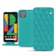 Funda de piel Google Pixel 4 - Bleu fluo - Couture