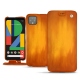 Capa em pele Google Pixel 4 - Orange Patine