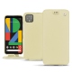 Housse cuir Google Pixel 4 XL - Beige ( Nappa - Pantone 7502C ) 