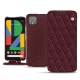 Funda de piel Google Pixel 4 XL - Lie de vin - Couture ( Pantone 5115C ) 