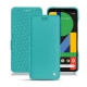Google Pixel 4 leather case - Bleu fluo