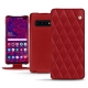 Lederschutzhülle Samsung Galaxy S10 5G - Rouge - Couture ( Nappa - Pantone 199C ) 