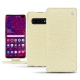Samsung Galaxy S10 5G leather case - Ivoire ( Sleek P C12 - White ) 