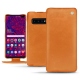 Housse cuir Samsung Galaxy S10 5G - Mandarine vintage ( Pantone 165C ) 