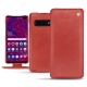 Capa em pele Samsung Galaxy S10 5G - Cerise vintage ( Pantone 185C ) 