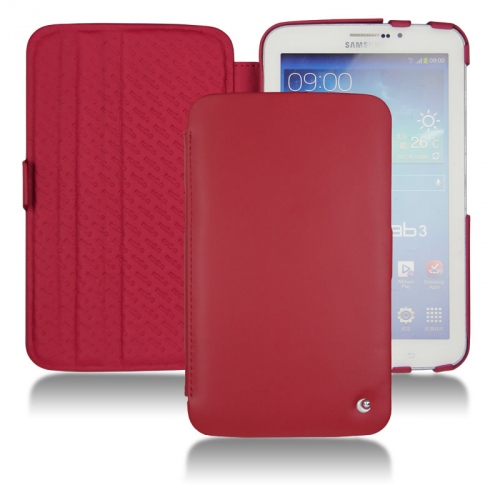가죽 커버 Samsung GT-P3200 Galaxy Tab 3 7.0 Rouge ( Nappa - Pantone #d50032 ) 