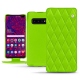 Lederschutzhülle Samsung Galaxy S10 5G - Vert fluo - Couture