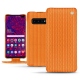 Lederschutzhülle Samsung Galaxy S10 5G - Abaca arancio