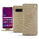 Housse cuir Samsung Galaxy S10 5G - Autruche desert