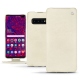 Lederschutzhülle Samsung Galaxy S10 5G - Blanc escumo