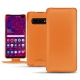 Housse cuir Samsung Galaxy S10 5G - Orange PU