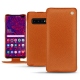 Capa em pele Samsung Galaxy S10 5G - Orange vibrant
