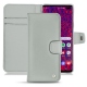 Samsung Galaxy S10 5G leather case - Gris ( Nappa - Pantone W428C ) 