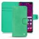 Housse cuir Samsung Galaxy S10 5G - Menthe vintage ( Pantone 562C ) 