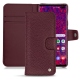 Custodia in pelle Samsung Galaxy S10 5G - Lie de vin ( Pantone 5115C ) 