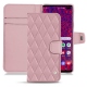 Samsung Galaxy S10 5G leather case - Rose - Couture ( Nappa - Pantone 2365C ) 
