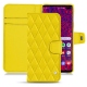 Custodia in pelle Samsung Galaxy S10 5G - Jaune fluo - Couture
