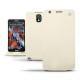 Custodia in pelle Samsung SM-N9000 Galaxy Note 3  - Beige ( Nappa - Pantone 7502C ) 