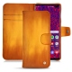 Samsung Galaxy S10 5G leather case - Orange Patine