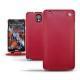 Custodia in pelle Samsung SM-N9000 Galaxy Note 3  - Rouge ( Nappa - Pantone 199C ) 