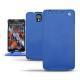 Custodia in pelle Samsung SM-N9000 Galaxy Note 3  - Bleu océan ( Nappa - Pantone 293C ) 