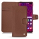 Funda de piel Samsung Galaxy S10 5G - Marron délicat
