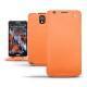 Custodia in pelle Samsung SM-N9000 Galaxy Note 3  - Orange ( Nappa - Pantone 1495U ) 