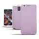 Custodia in pelle Samsung SM-N9000 Galaxy Note 3  - Lilas ( Nappa - Pantone 2645U ) 