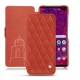 Samsung Galaxy S10 5G leather case - Arange clouquié - Couture