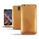 Custodia in pelle Samsung SM-N9000 Galaxy Note 3  - Or Maïa ( Bologna Hi Gloss Metallic - Pantone 871C ) 