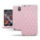 Custodia in pelle Samsung SM-N9000 Galaxy Note 3  - Rose - Couture ( Nappa - Pantone 2365C ) 