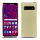 Lederschutzhülle Samsung Galaxy S10 5G - Beige ( Nappa - Pantone 7502C ) 
