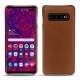 Lederschutzhülle Samsung Galaxy S10 5G - Marron ( Nappa - Pantone 1615C ) 
