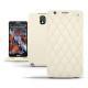 Custodia in pelle Samsung SM-N9000 Galaxy Note 3  - Beige - Couture ( Nappa - Pantone 7502C ) 