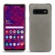 レザーケース Samsung Galaxy S10 5G - Acier vintage ( Pantone 403C ) 