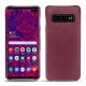 Coque cuir Samsung Galaxy S10 5G - Prune vintage ( Pantone 512C ) 