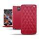 Custodia in pelle Samsung SM-N9000 Galaxy Note 3  - Rouge - Couture ( Nappa - Pantone 199C ) 