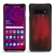 Coque cuir Samsung Galaxy S10 5G - Rouge Patine
