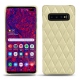Samsung Galaxy S10 5G leather cover - Beige - Couture ( Nappa - Pantone 7502C ) 
