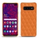 Lederschutzhülle Samsung Galaxy S10 5G - Orange - Couture ( Nappa - Pantone 1495U ) 